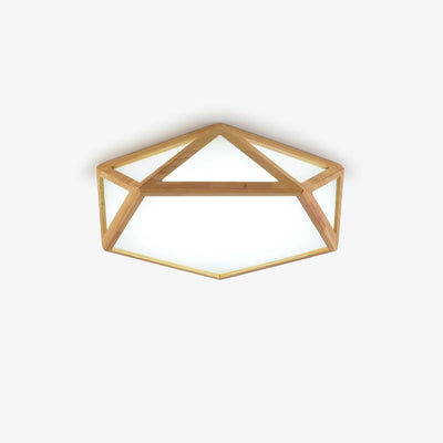 Syleneria Ceiling Lamp Wooden Diamond Geometric Modern