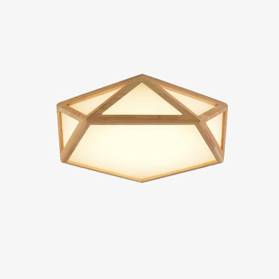 Syleneria Ceiling Lamp Wooden Diamond Geometric Modern