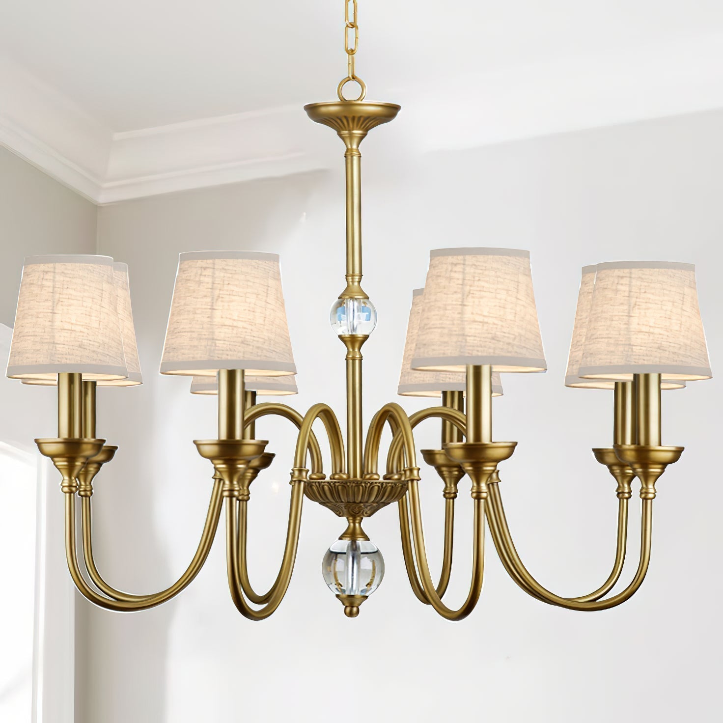 Blur Fabric Chandelier