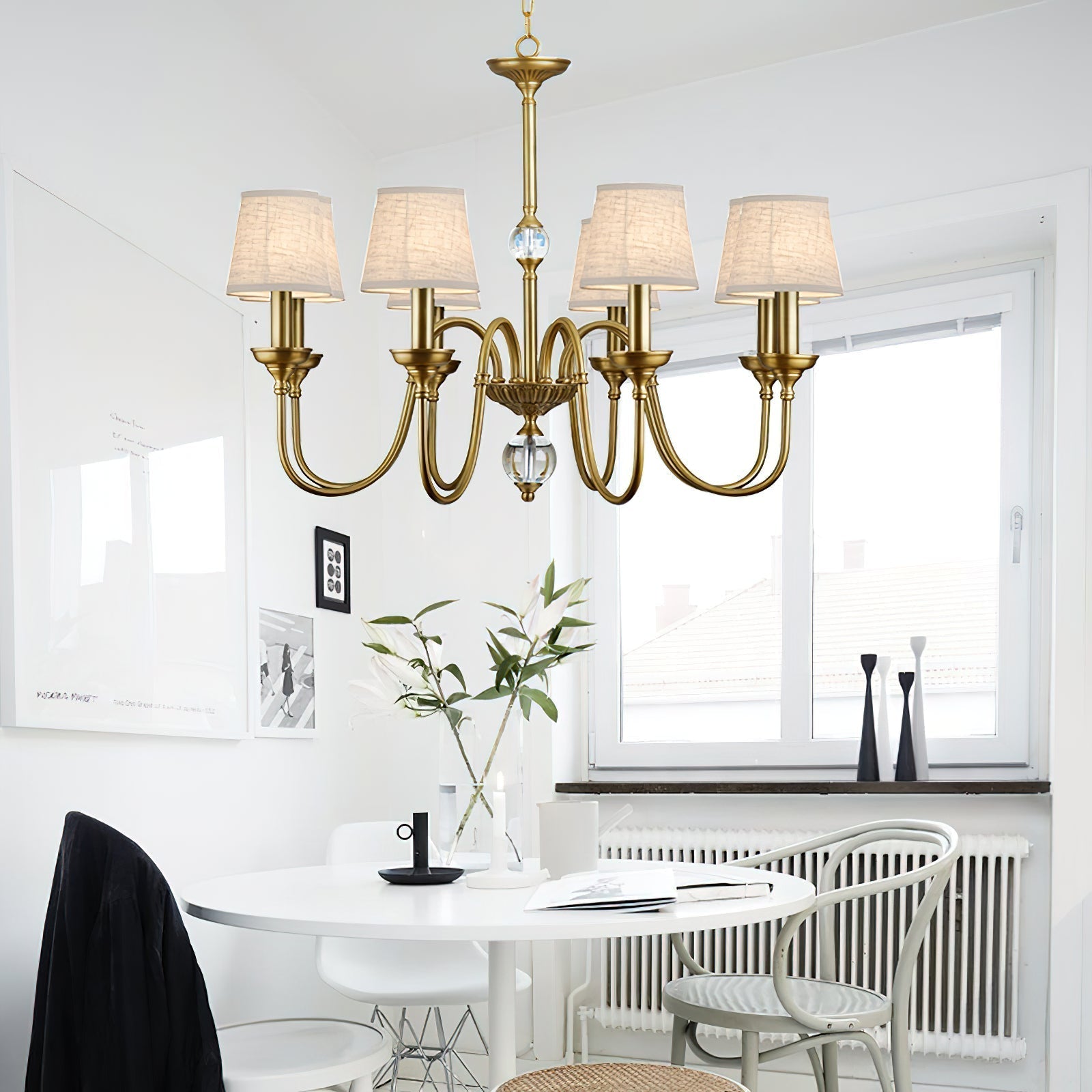 Blur Fabric Chandelier