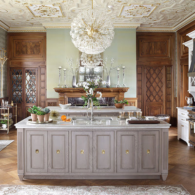 Zene Chandelier Dickinson Gold Crystal Starburst
