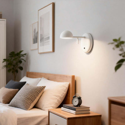 Disc Base Dome Wall Sconce