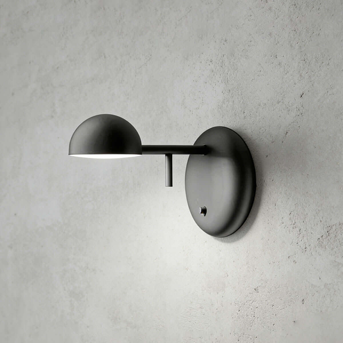 Disc Base Dome Wall Sconce
