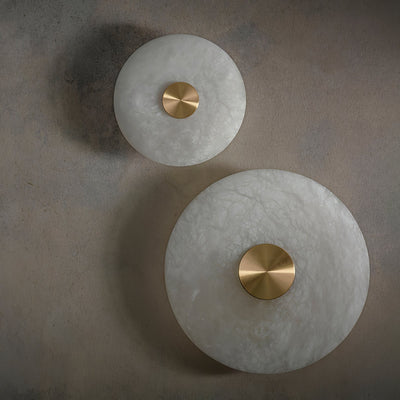 Selina Minimalist Alabaster Ceiling Light