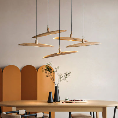 Zelirira Blade Wood Pendant Light