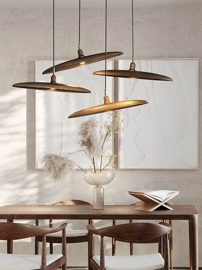 Zelirira Blade Wood Pendant Light