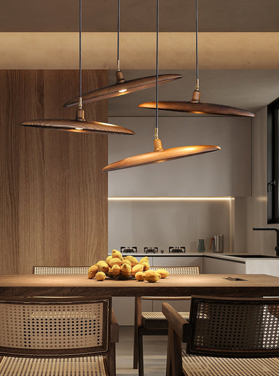 Zelirira Blade Wood Pendant Light