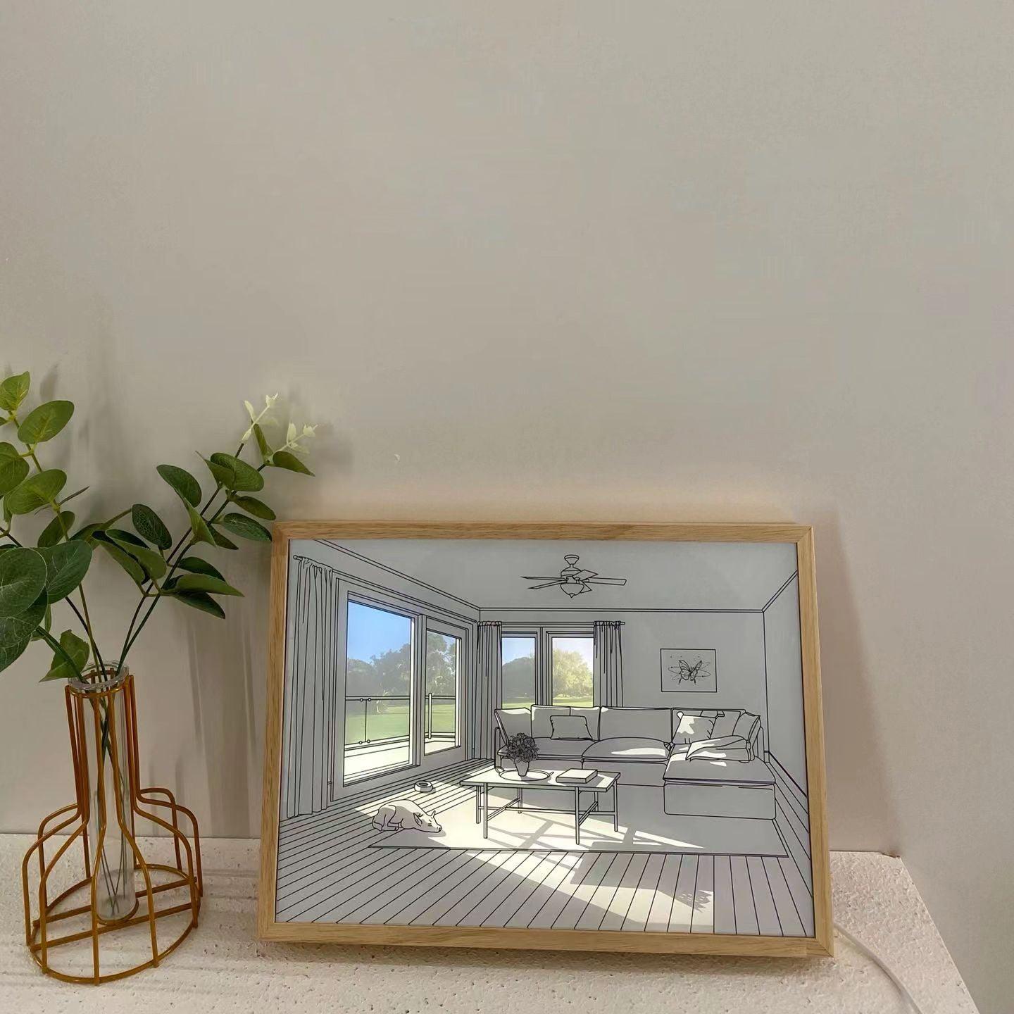Sunbathing Mural Art Lamp
