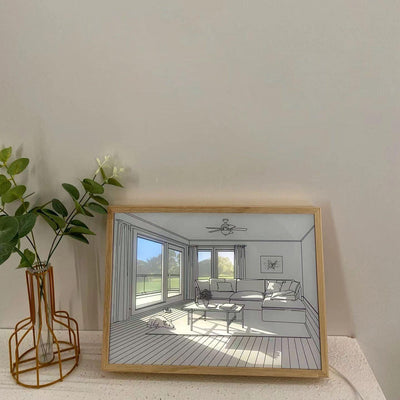 Sunbathing Mural Art Lamp
