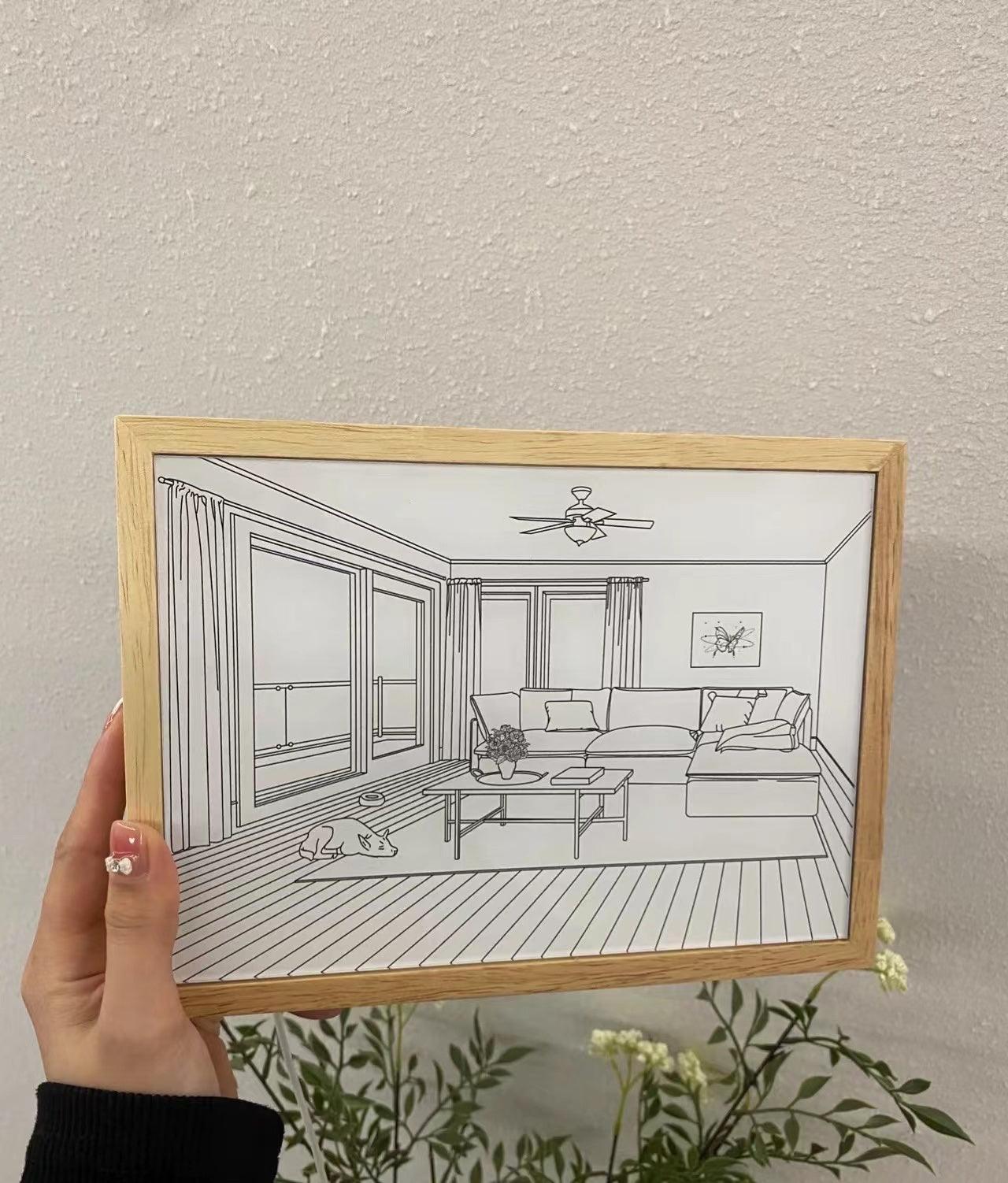 Sunbathing Mural Art Lamp