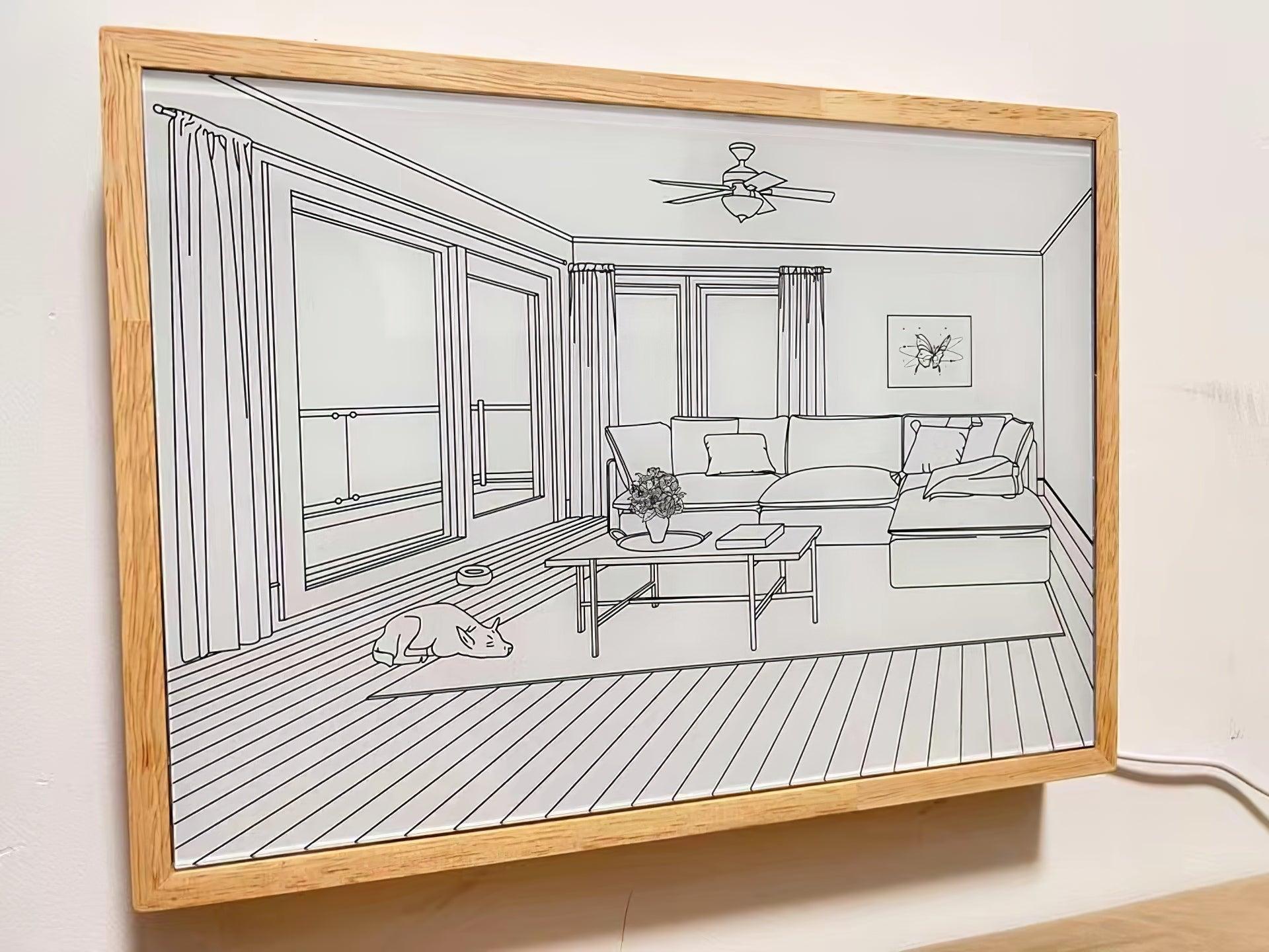 Sunbathing Mural Art Lamp
