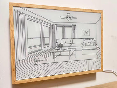 Sunbathing Mural Art Lamp