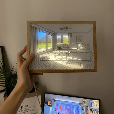 Sunbathing Mural Art Lamp
