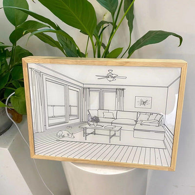 Sunbathing Mural Art Lamp