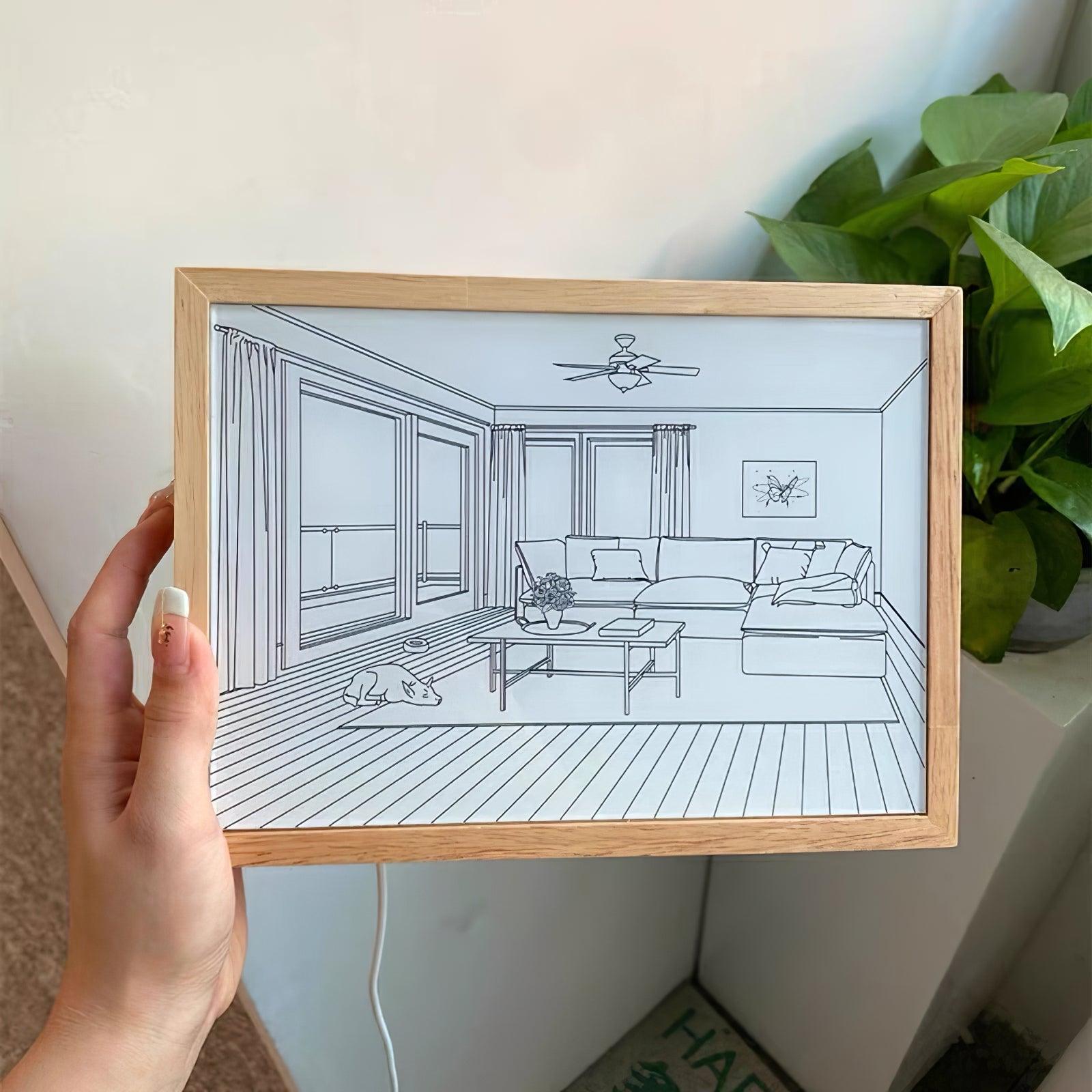 Sunbathing Mural Art Lamp