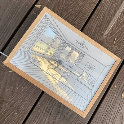 Sunbathing Mural Art Lamp