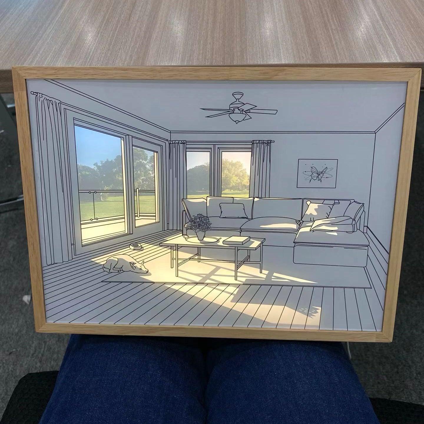 Sunbathing Mural Art Lamp