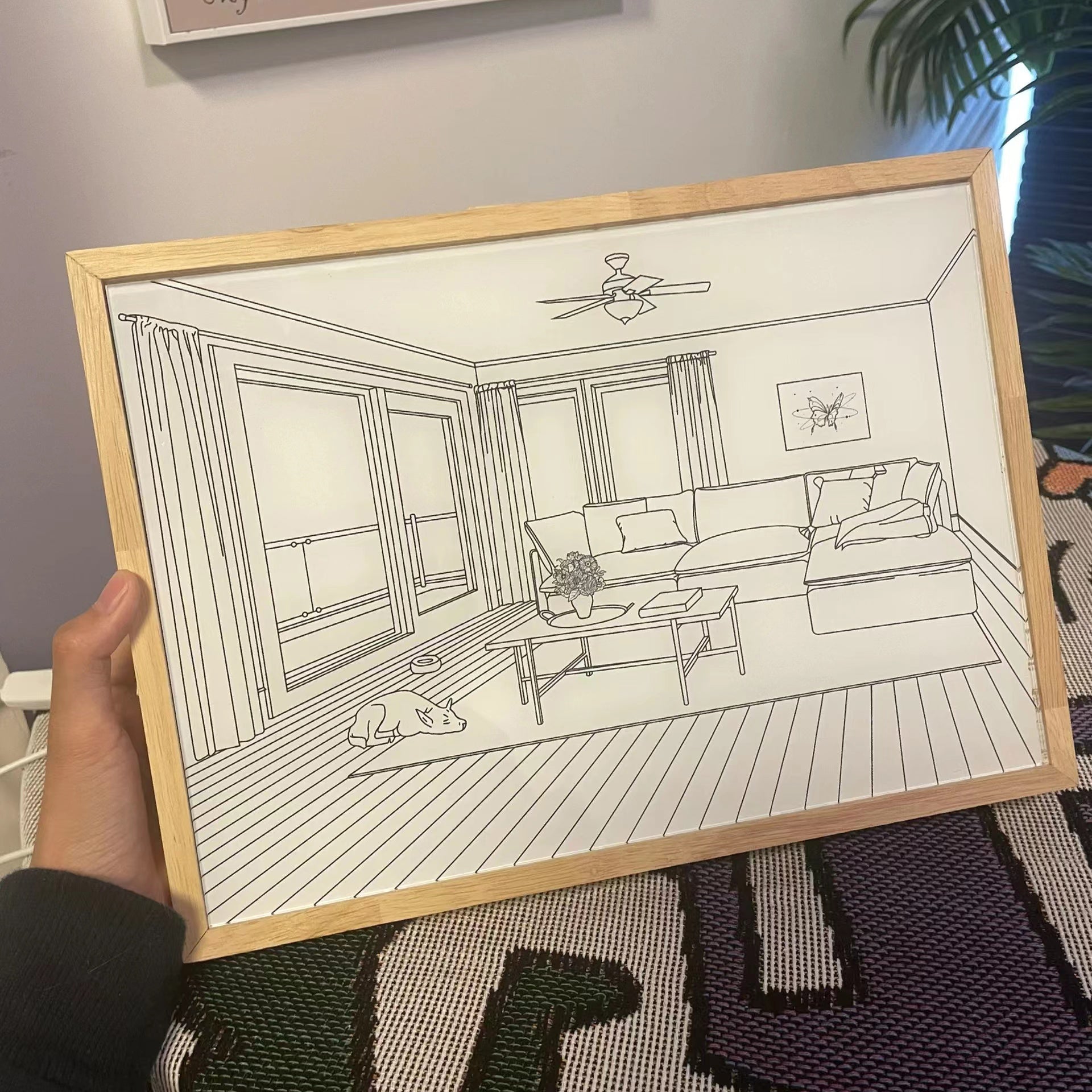 Sunbathing Mural Art Lamp