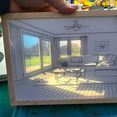 Sunbathing Mural Art Lamp