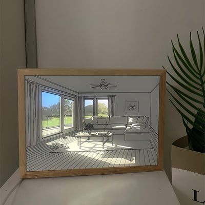 Sunbathing Mural Art Lamp