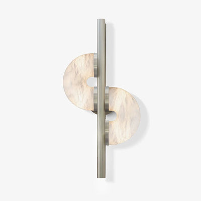 Ythar Dual Disc Alabaster Wall Light