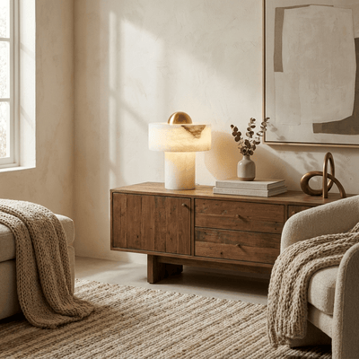 Avenisise Alabaster Table Lamp