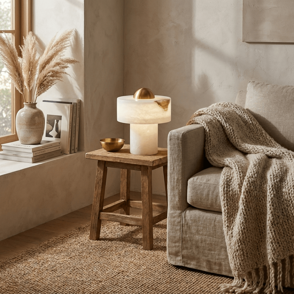 Avenisise Alabaster Table Lamp