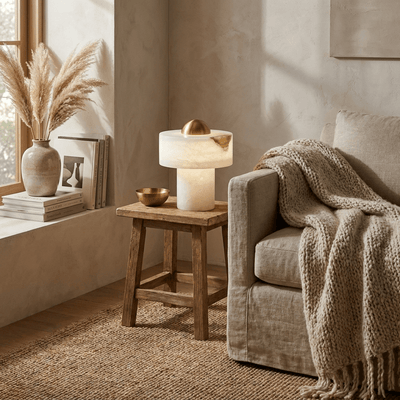 Avenisise Alabaster Table Lamp