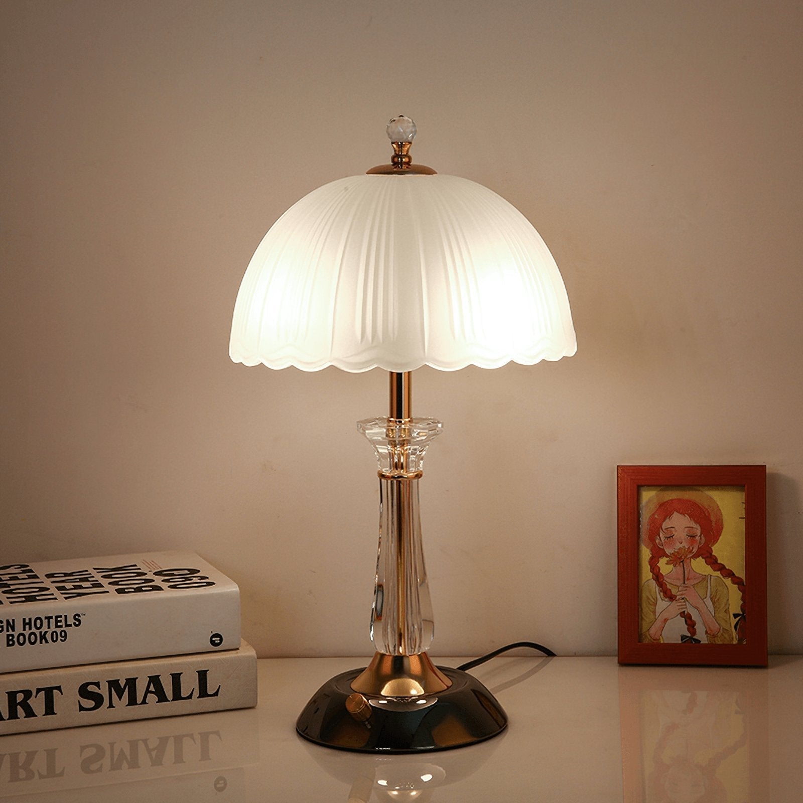 Belle Domed Glass Table Light
