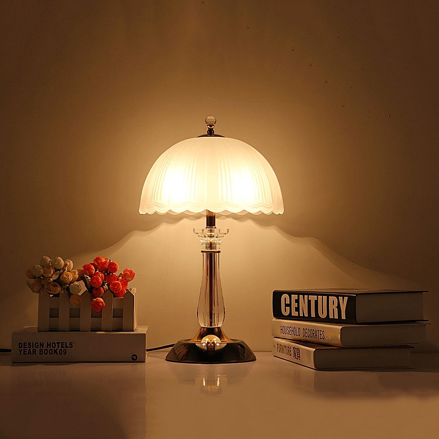 Belle Domed Glass Table Light