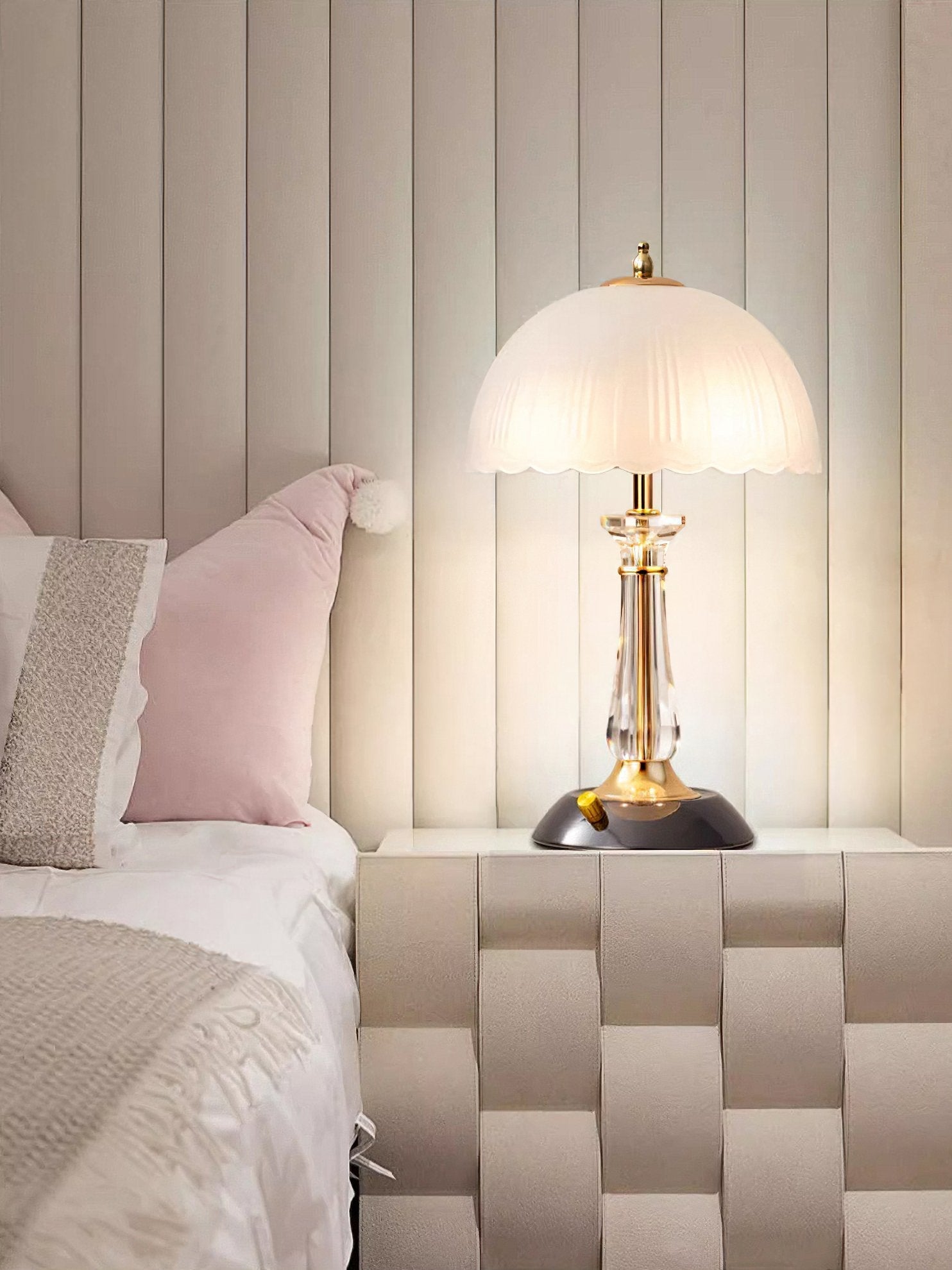 Belle Domed Glass Table Light