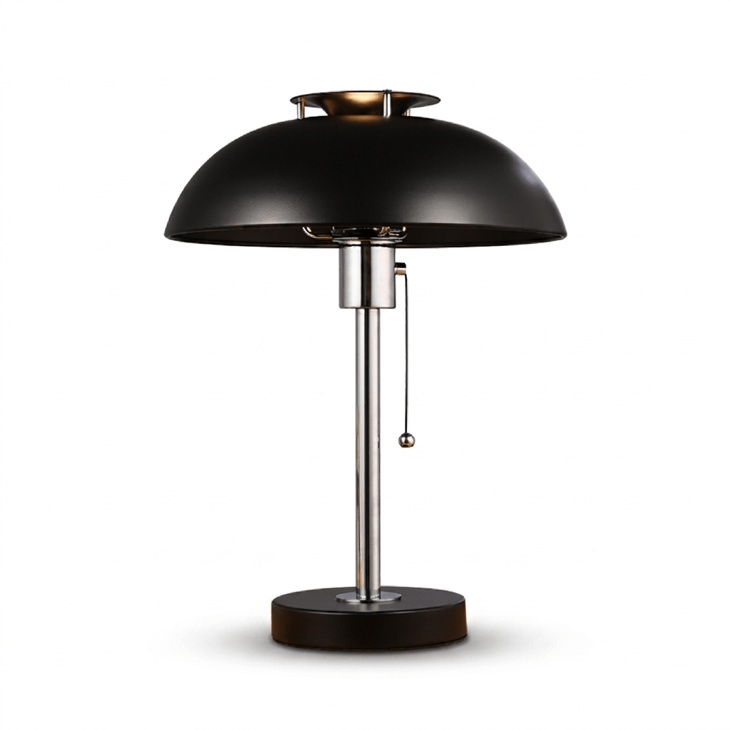Rouven Chrome Mushroom Table Lamp