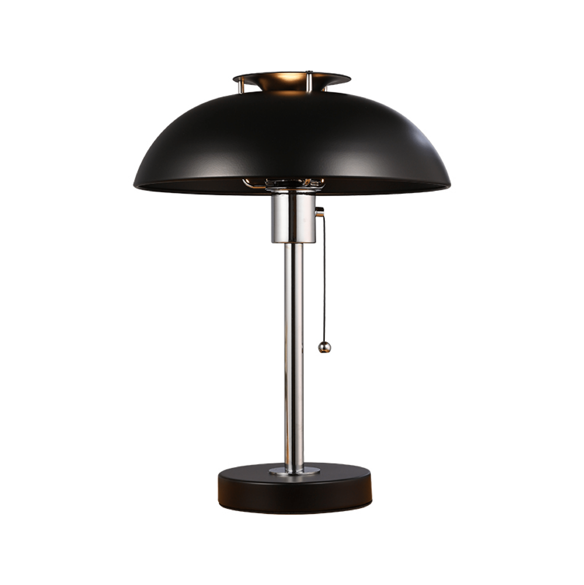 Rouven Chrome Mushroom Table Lamp