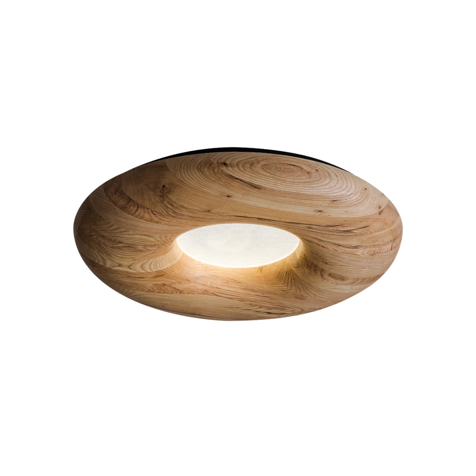 Zosora Organic Oak Flush Mount