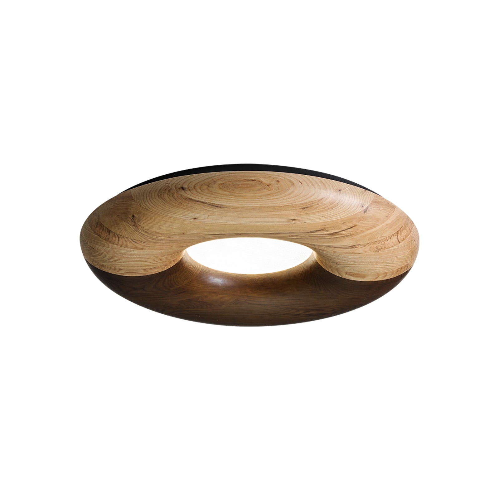 Zosora Organic Oak Flush Mount