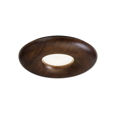 Zosora Organic Oak Flush Mount