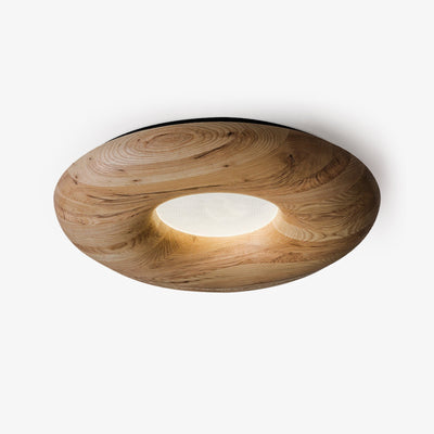 Zosora Organic Oak Flush Mount
