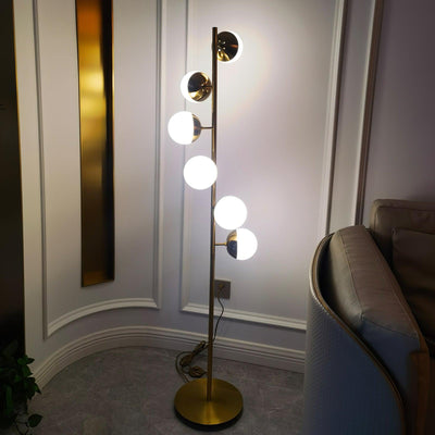 Myliryre Mid Century Brass Floor Lamp