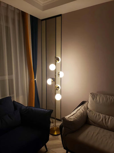 Myliryre Mid Century Brass Floor Lamp