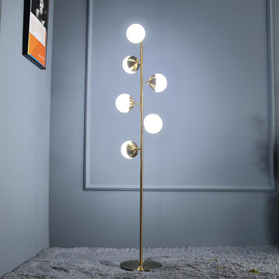 Myliryre Mid Century Brass Floor Lamp