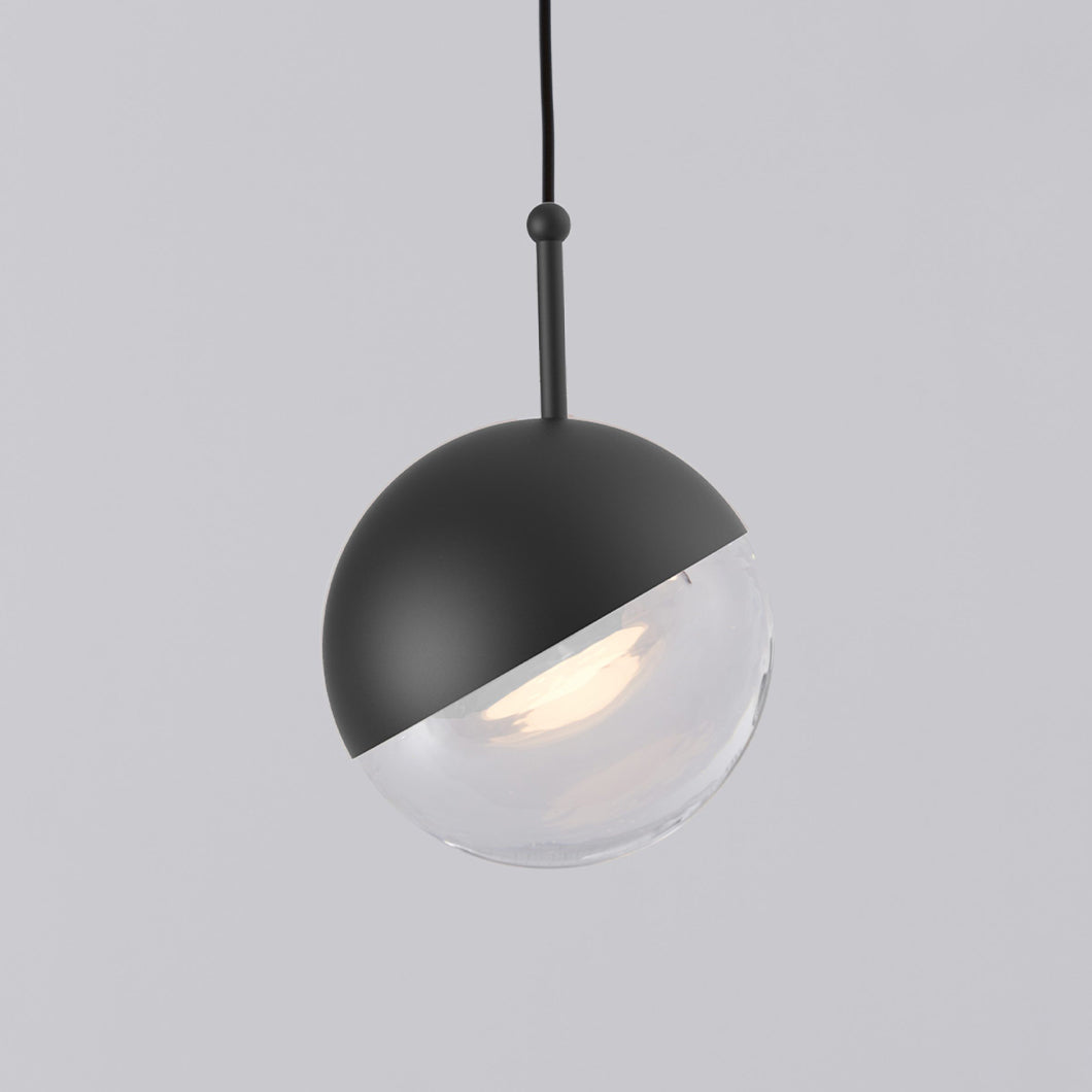 Zaneth Pendant Lamp Steel Glass Multi Drop Minimalist Staircase
