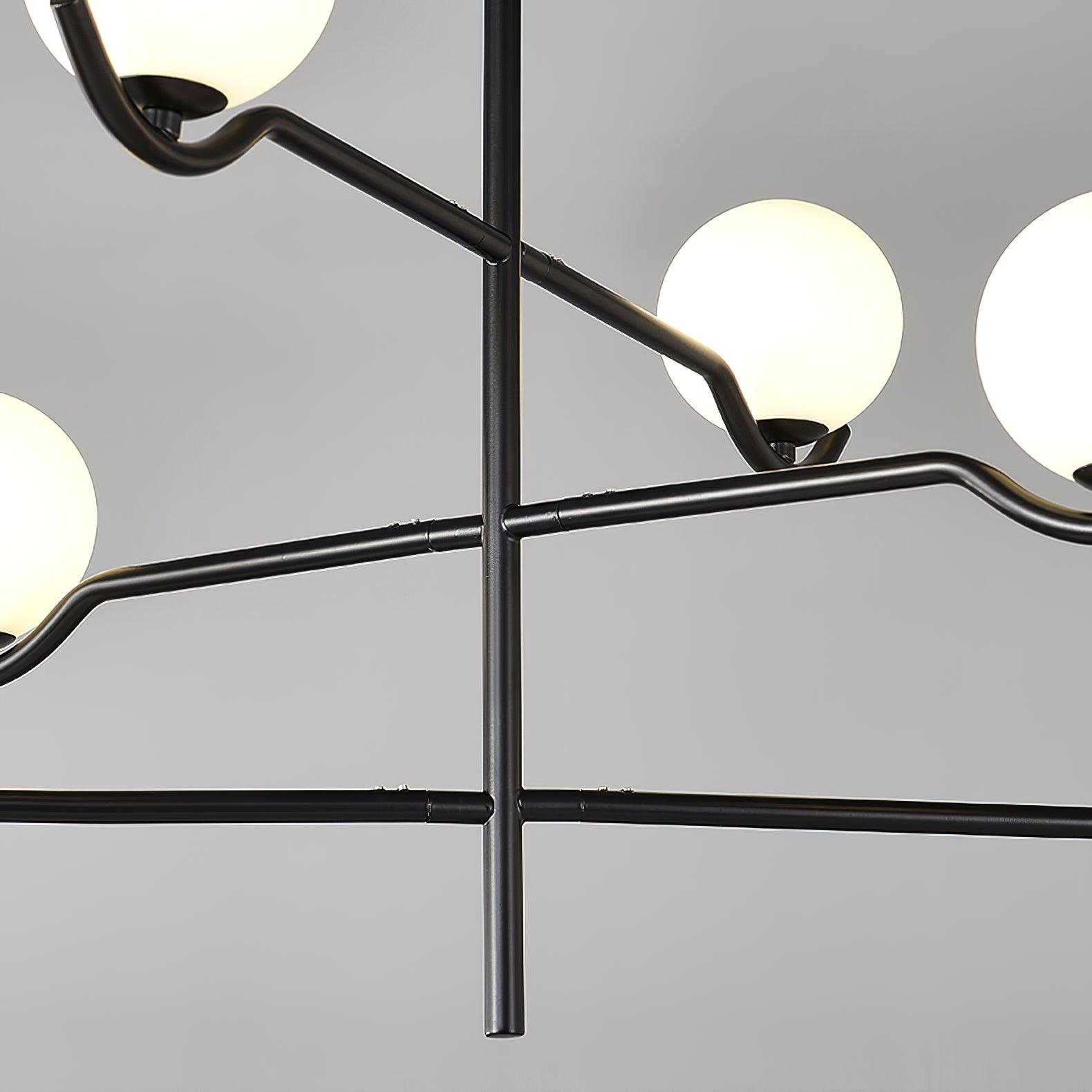 Kominex Pendant Lamp Frame Black Glass