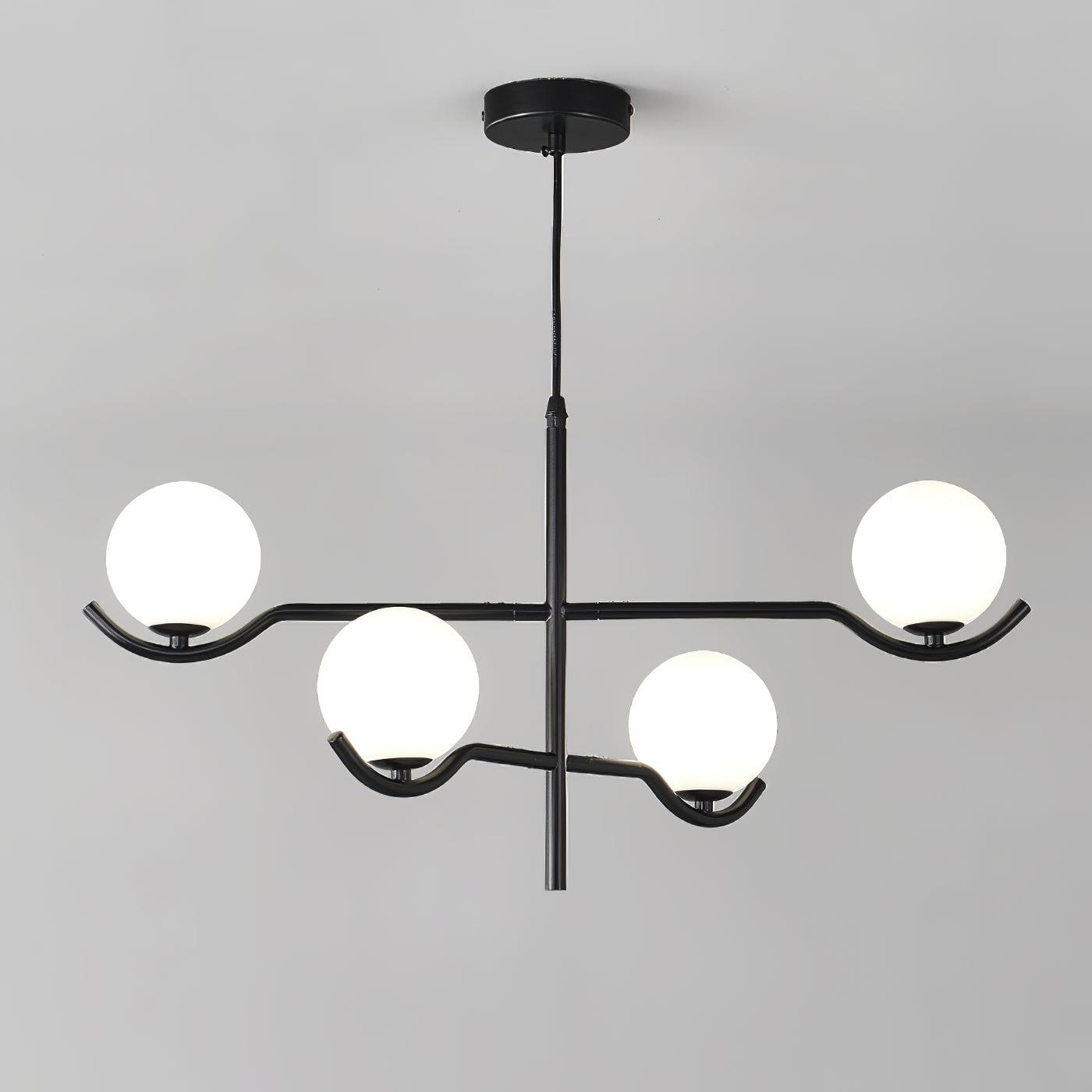 Kominex Pendant Lamp Frame Black Glass