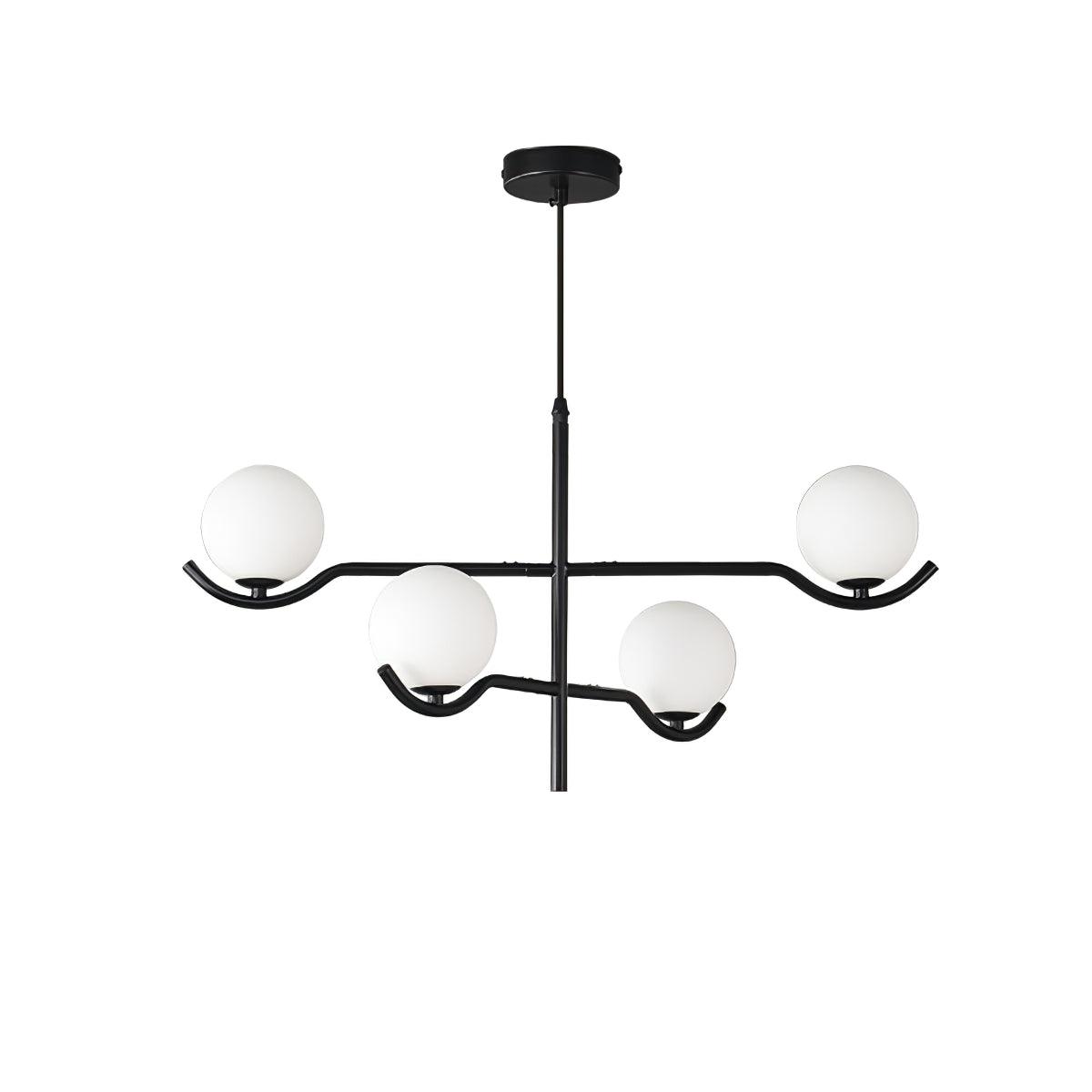 Kominex Pendant Lamp Frame Black Glass