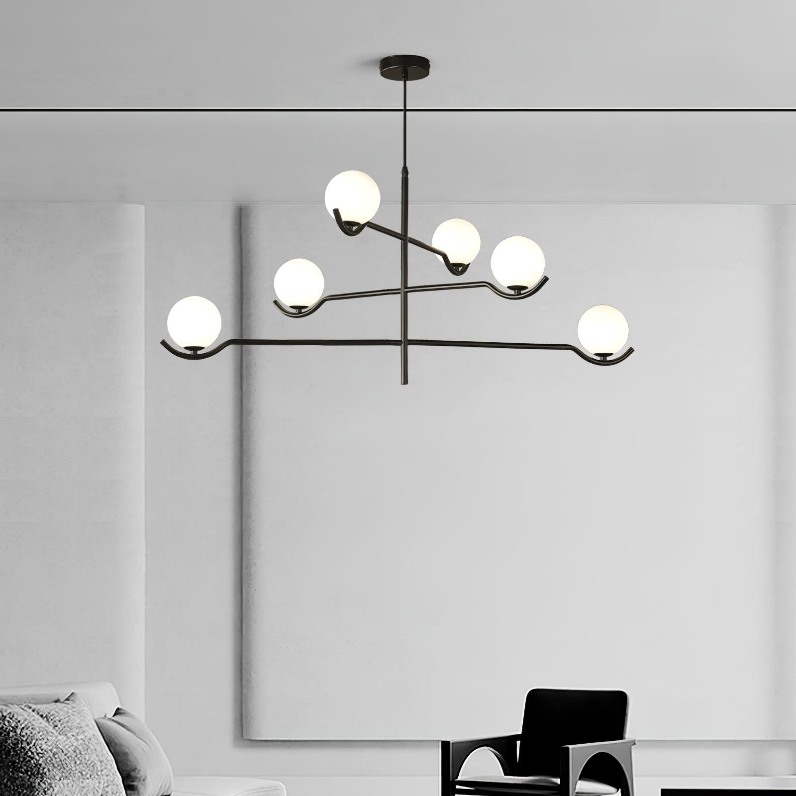 Kominex Pendant Lamp Frame Black Glass
