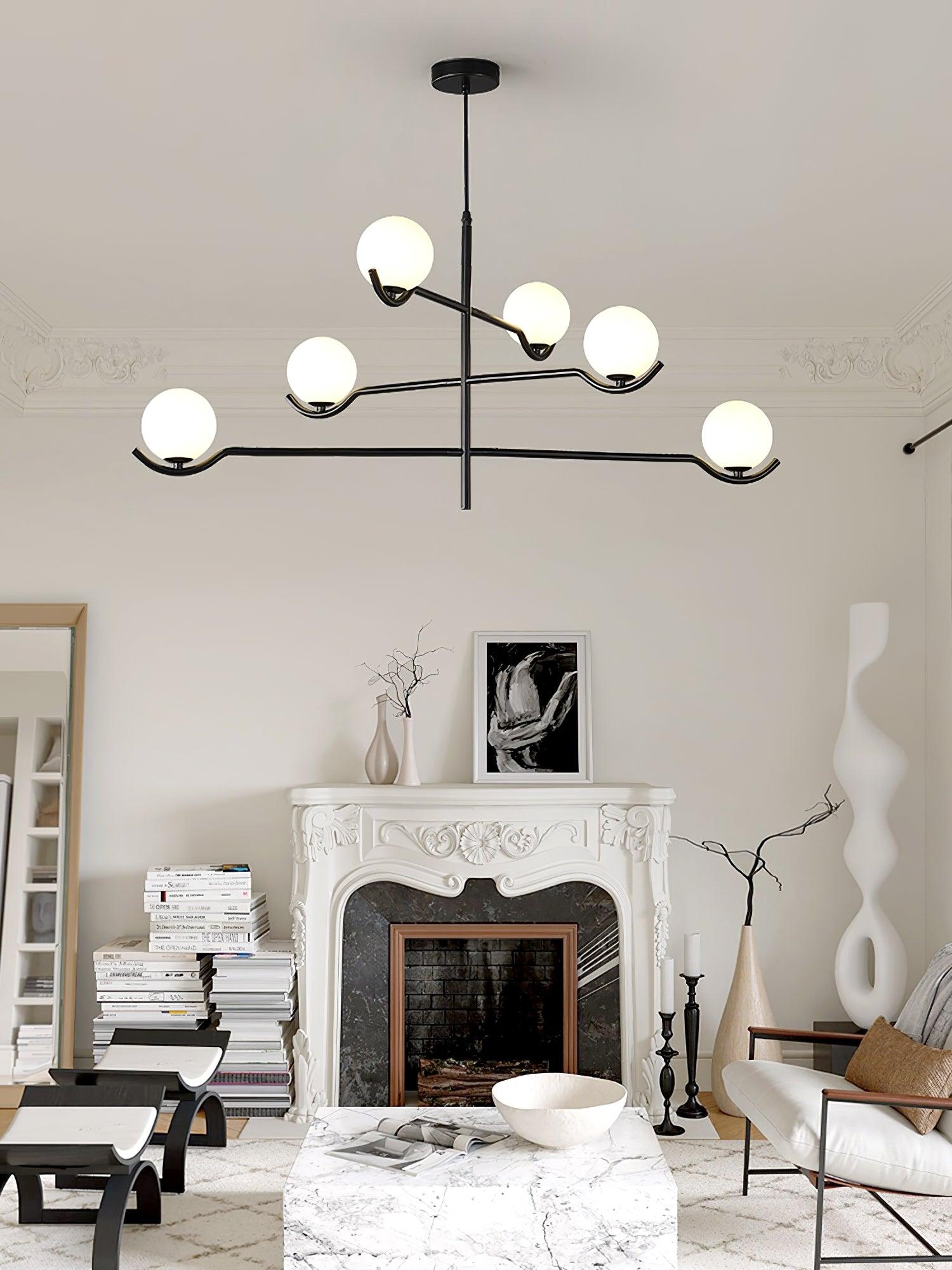 Kominex Pendant Lamp Frame Black Glass