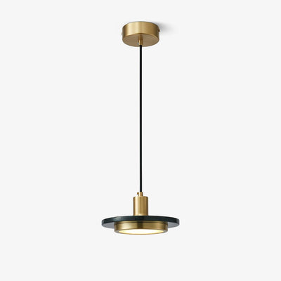 Bram Pendant Lamp Marble Double Circle Modern
