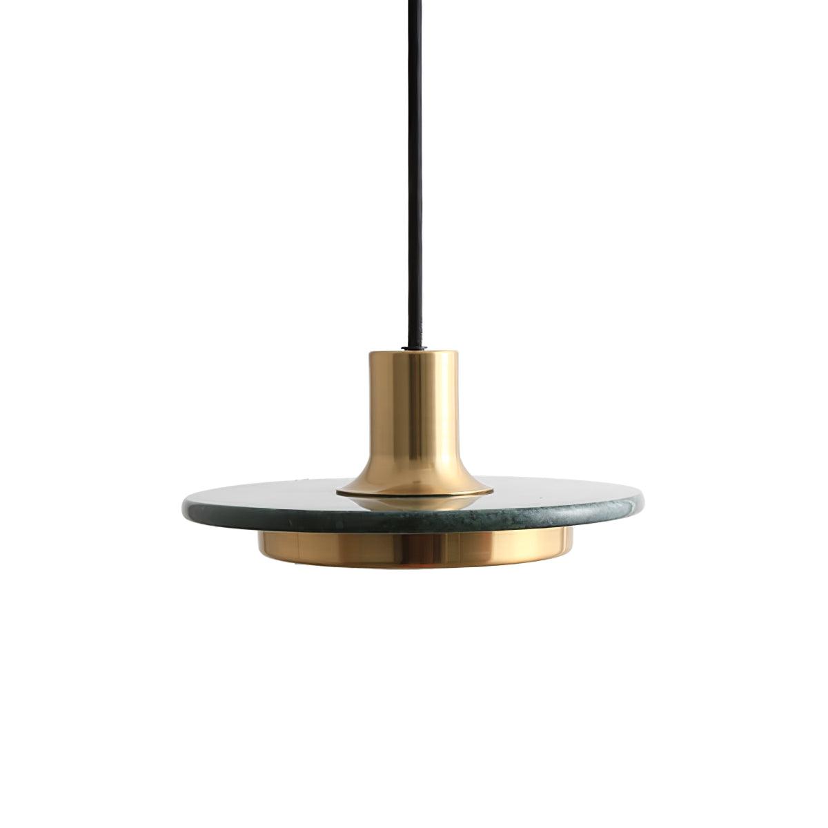 Bram Pendant Lamp Marble Double Circle Modern