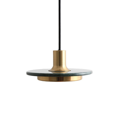 Bram Pendant Lamp Marble Double Circle Modern