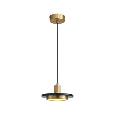 Bram Pendant Lamp Marble Double Circle Modern